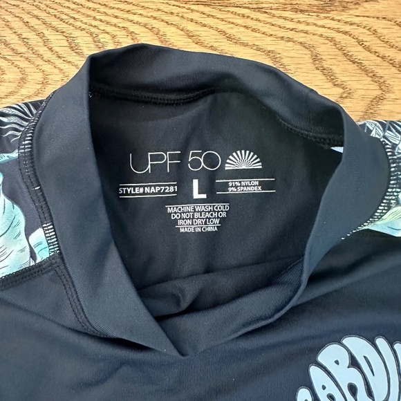 NWOT Rash Guard (unsure of brand) with Cardiff Surf Co Logo (Size L) - Picture 6 of 7